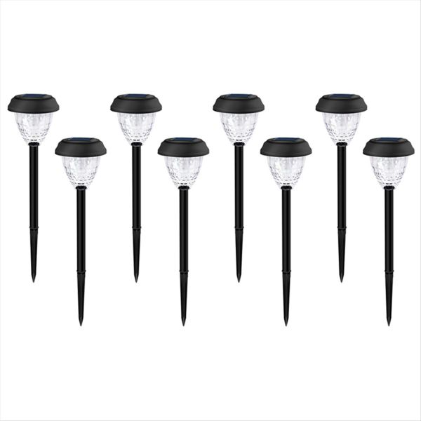 Solar Lights Outdoor Waterproof 8 Pack White Compatible with Universal