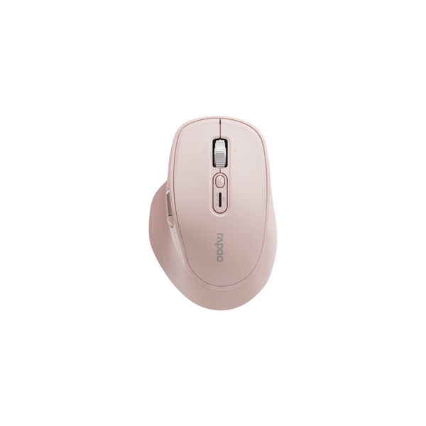 Rapoo M680 Hyperscroll Ergonomic Bluetooth Mouse - Pink