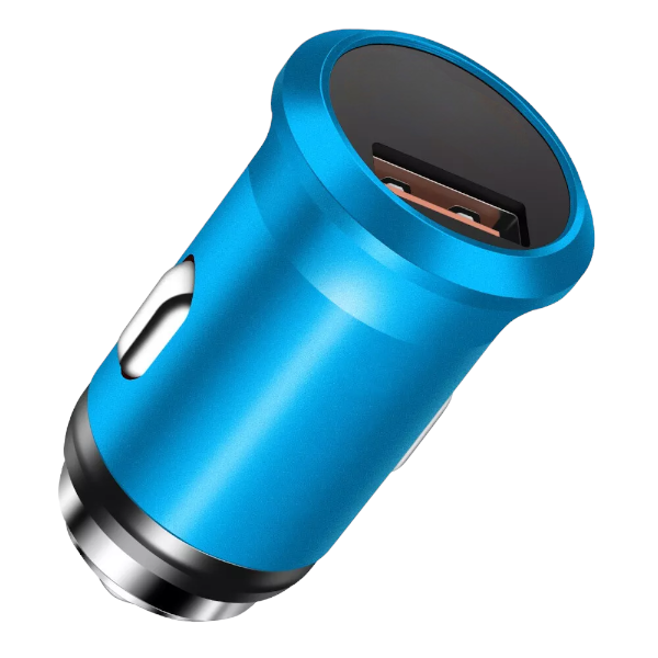 Allison - A601 - Universal Fast Charging Car Charger - Blue