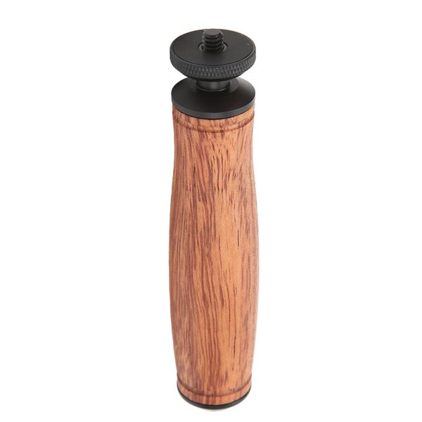 Wooden Camera Grip with 1/4" Screw Ball Head