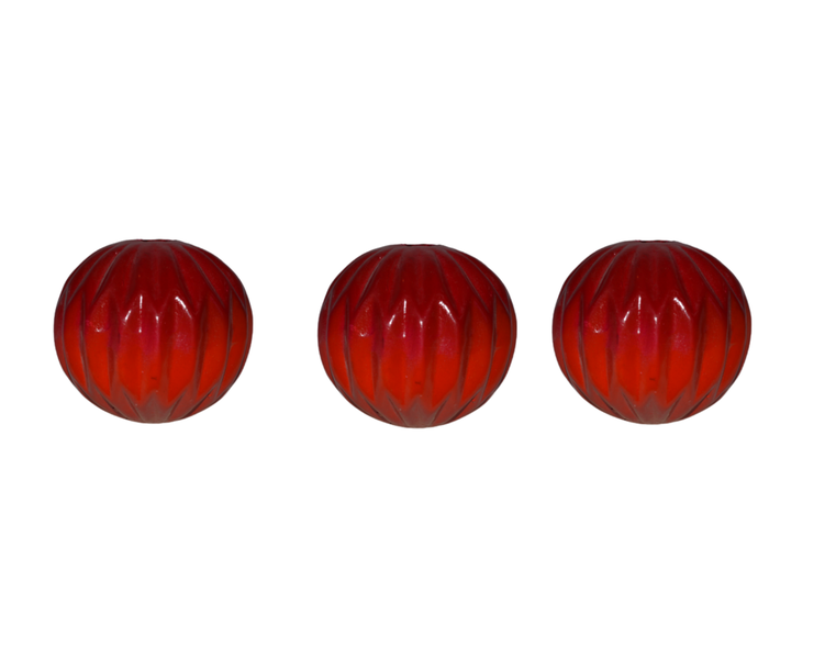 Décor Ball Ceramic 10cm 3 Piece Laaiqah Assorted Colours- Décor Essentials