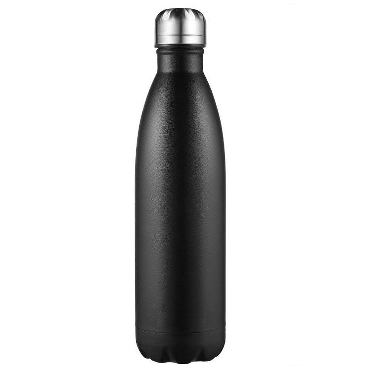 Insulated Stainless Steel 500 ML Hot & Cold Water Bottle In Black