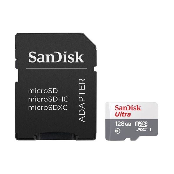 SanDisk 128GB Micro SDXC + SD Adapter C10 UHS-I