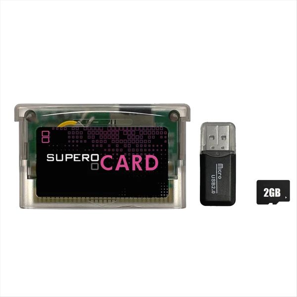 for Supercard Card Game Cartridge+2Gb Memory Card Mini Card Adapter