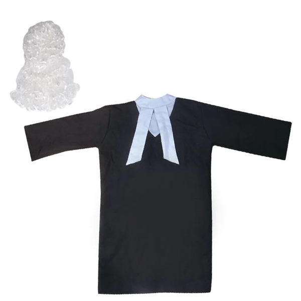 Lawyer Role Play Costume Set with Wig - Pretend Play Outfit