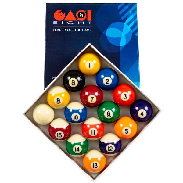 EASI8 Coloured Pool Ball Set