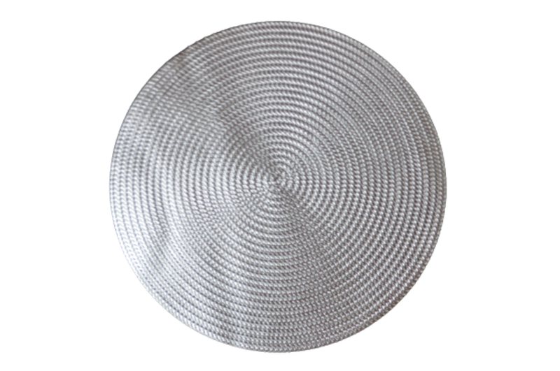 Placemat 38cm Weaved Leaf Cut Out