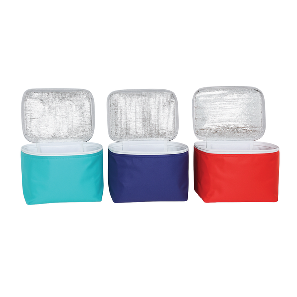 Compact Lunch Cooler Bag with Thermal Lining and Top Handle - 3 Set