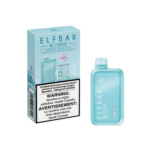 ElfBar BC10000 Disposable Vape - Miami Mint (Pack of 4)