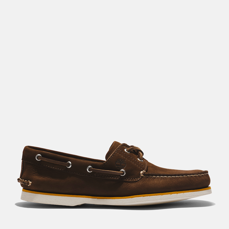 Timberland Authentic 2-Eye Boat Shoe For Men In Dark Brown | Shop Today ...