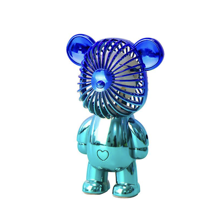 Portable Mini Metallic Bear Fan Image