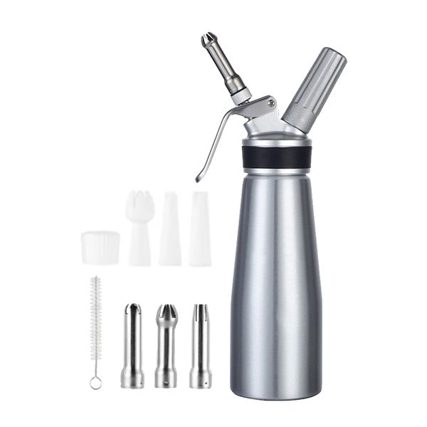 500ml Household All Aluminum Fresh Cream Frother, Cake Baking Framing Gun