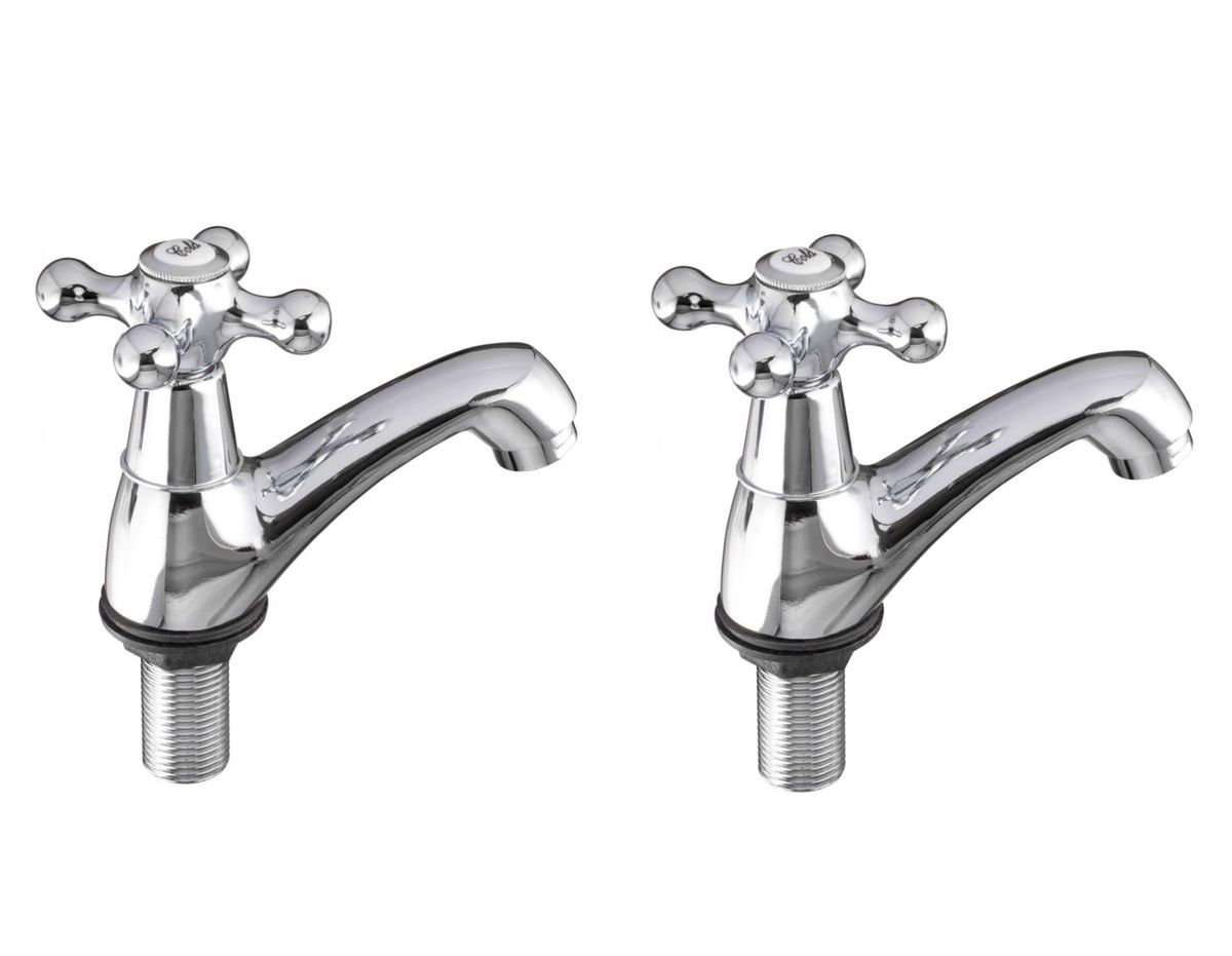 Victoria Basin Pillar Tap Chrome X 2