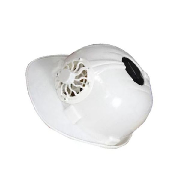Solar Hard Hat with Fan Cooling Powered by Sun for Construction