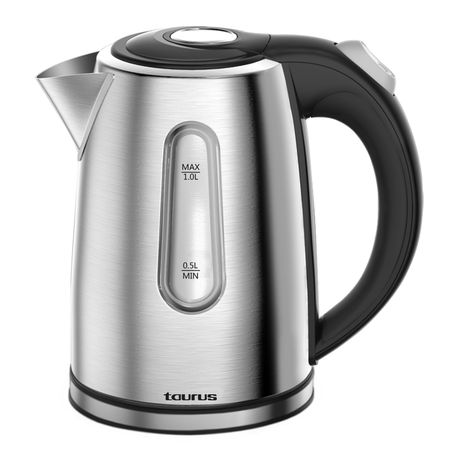 Taurus Silver Black Stainless Steel 1 L Kettle