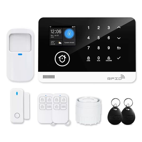 WIFI+GSM Anti-theft Alarm Host Set Alarm System Wireless Dual Network Full