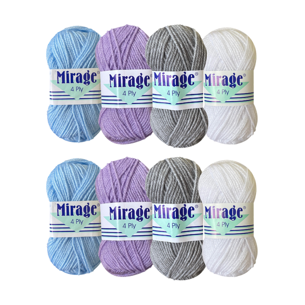 Elle Mirage 4-Ply (8x 25g balls) - Tranquil Mist