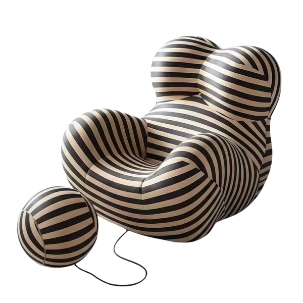 Modern Lounge Chair with Ottoman