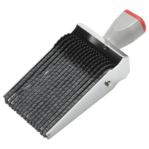 Multipurpose 15 Digit Alphabet Rolling Rubber Stamp English Emboss