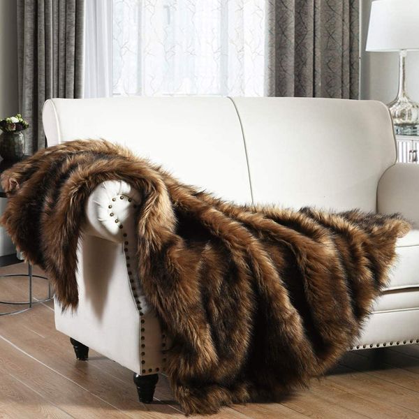 Plush Faux Fur Throw