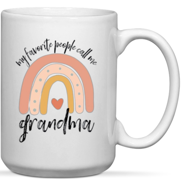 My Favorite People Call Me Grandma Gift Mug