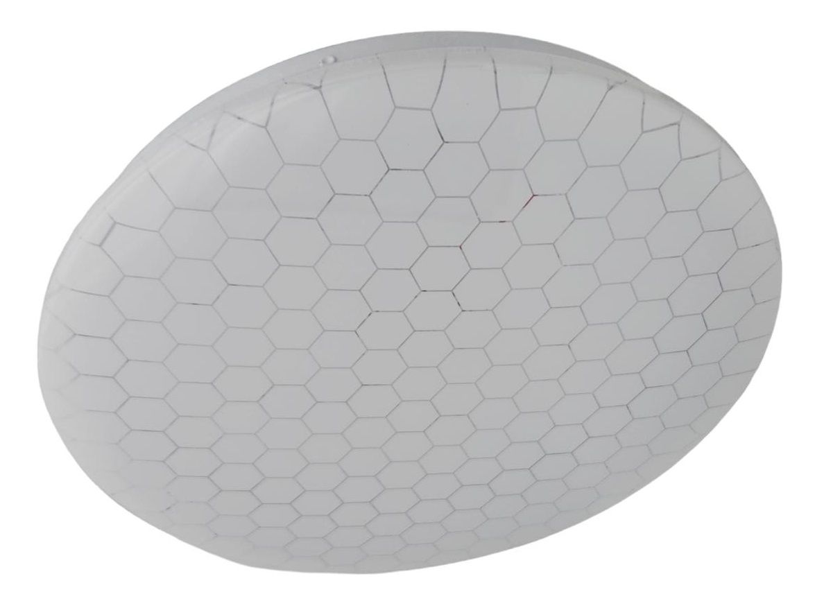 Hello Today LED Round Ceiling Light 24W-Hexagon Printed Pattern On PC Cover