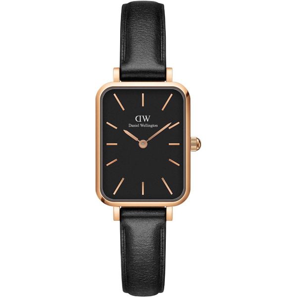 Daniel Wellington Quadro Pressed Sheffield Rose Gold Black