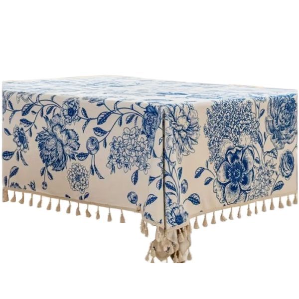 Decor Elegant Rose Floral Multicolor Vintage Floral Tablecloth - 260cm