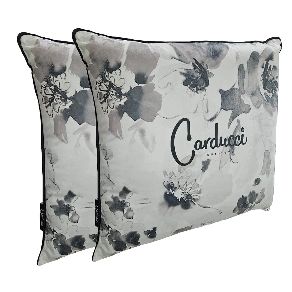 Carducci Velvet Scatter Cushion 60cm x 60cm Tonal Pack of 2
