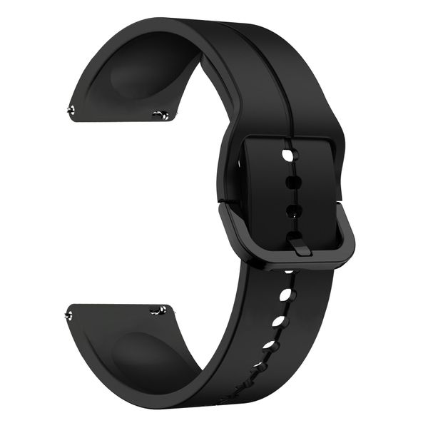 20mm Split Watch Strap Compatible with Samsung/Huawei/Garmin/LG - Black