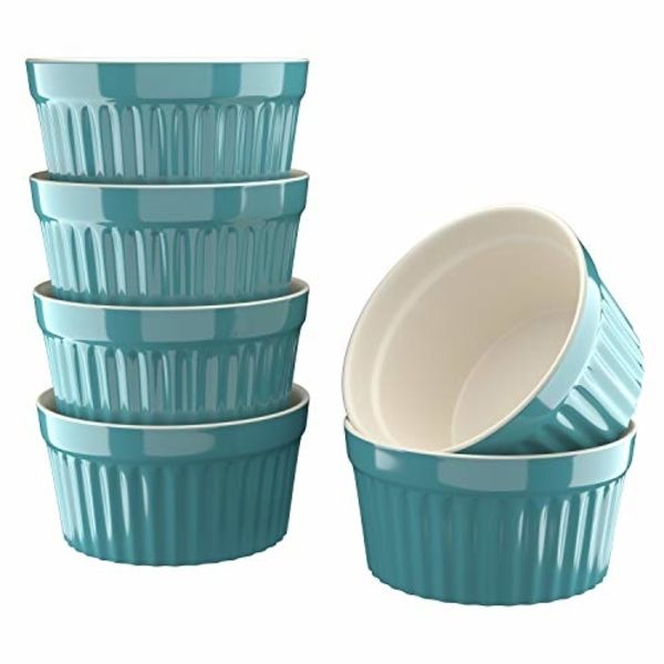 Ramekin 9x5.5cm 6Piece Porcelain Assorted Colours Essentials Collection