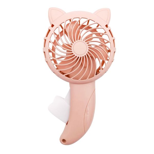 Cat Ear Hand Press Fan Manual Pink image