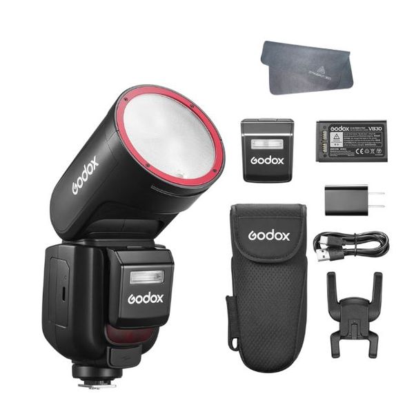 Godox V100-C - 100Ws TTL Round Head Flash with Touchscreen for Canon