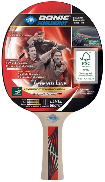 Donic-Schildkröt Legends 600 Table Tennis Bat