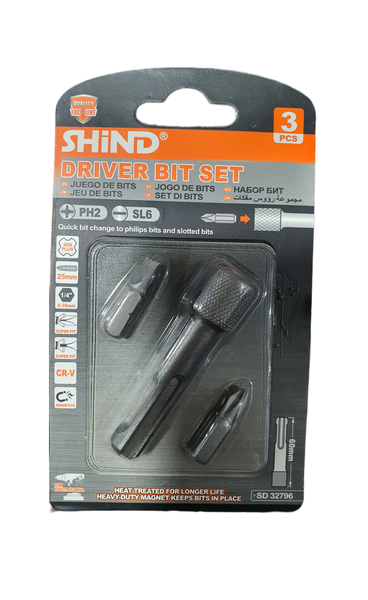 Shind Driver Bit Set - 3 Piece