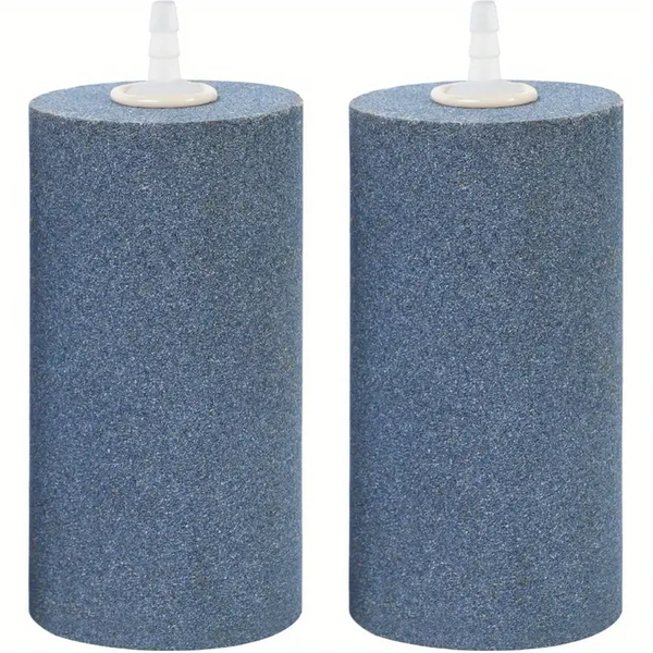 2 Pieces Cylindrical Oxygen Stones for Fish Tank