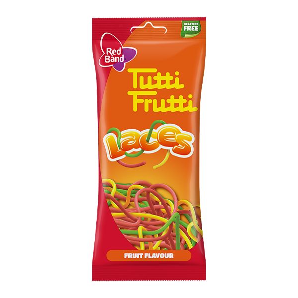 Red Band - Tutti Fruitti Laces Sweets - 4 x 100g