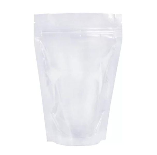 Resealable Clear Stand Up Pouch Bags (with Zip) 130mm X 225mm - 100 pieces