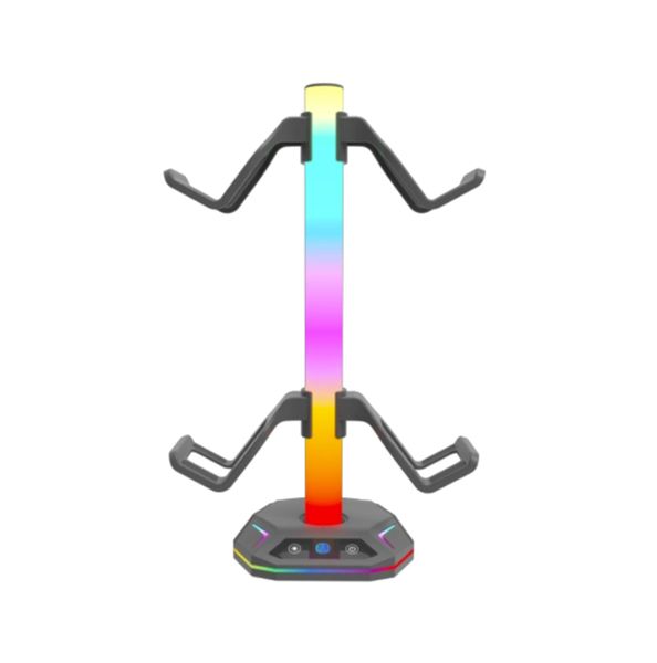 Gaming Controller &amp; Headphone Storage Stand with RGB Light -HS-P5S023A