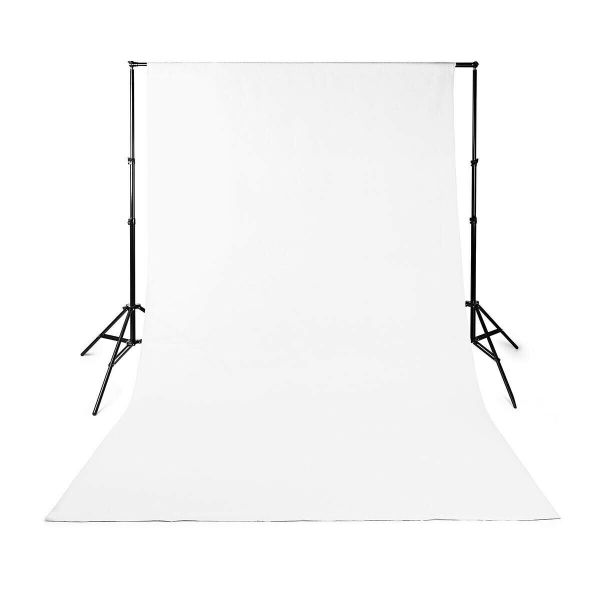 6M X 3M Photography White Backdrop Screen With Support Stand