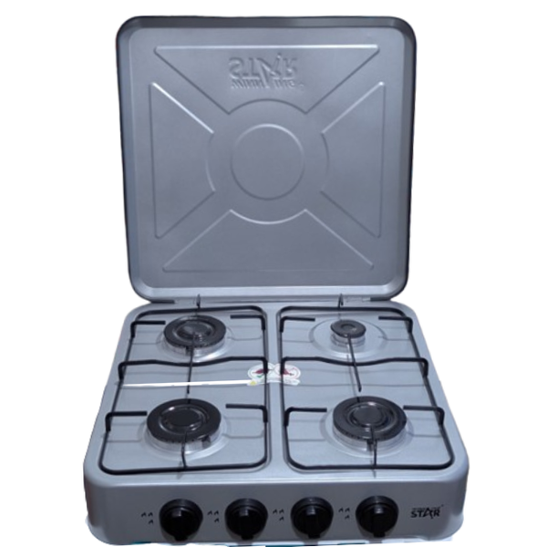 Winning Star 4-Burner Table Top Gas Stove - Stainless Steel