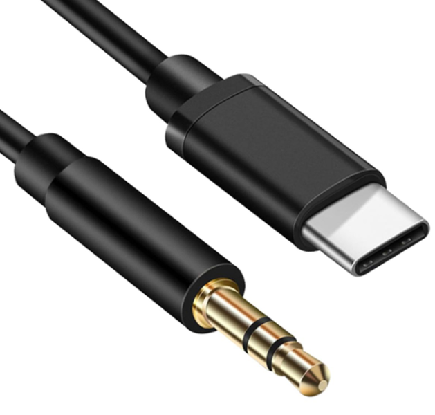 SlingTech USB Type-C To 3.5mm Audio Aux Jack Cable - 1m