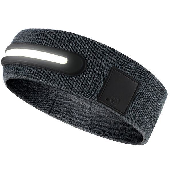 Rechargeable LED Luminous Headband with Sweat-Absorbing Fabric for Outdoor