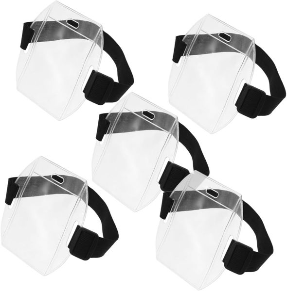 Waterproof Arm Badge Holder with Belt Universal ID Badge Holder - 5 Piece