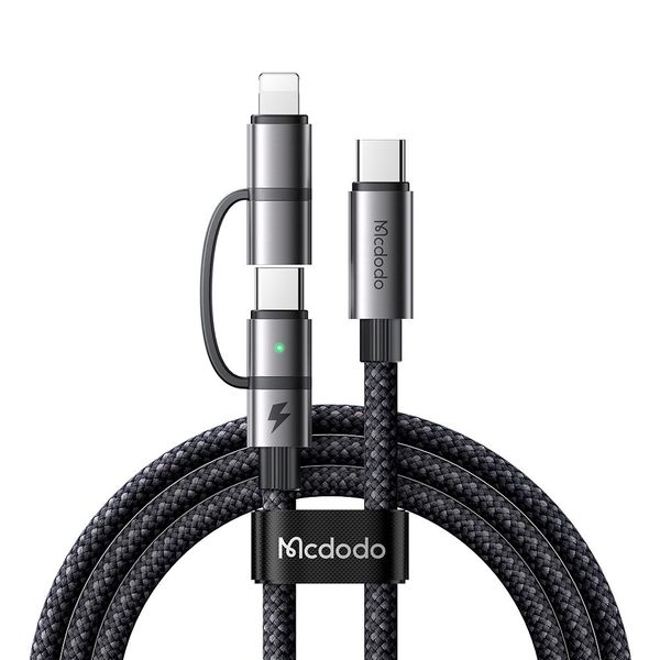 McDodo 2-in-1 USB-C to USB-C/Apple Lightning Cable PD3.1 USB3.1 10Gbs 4K