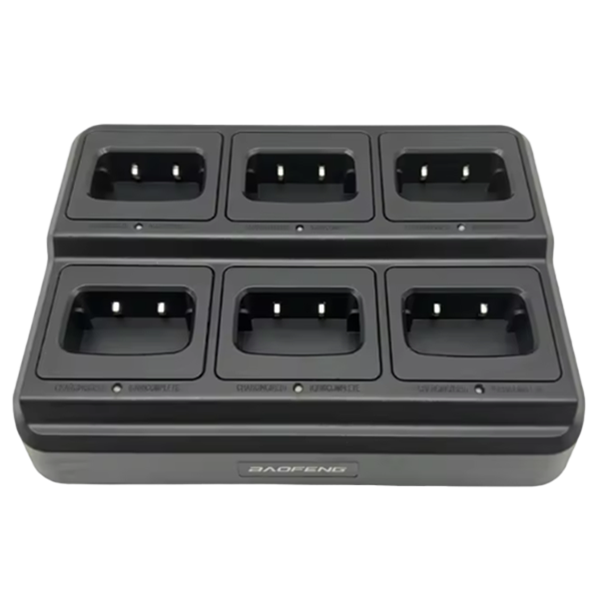 Six way-base charger for Baofeng BF-888S radios