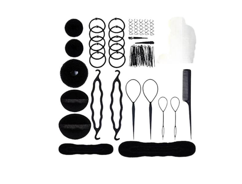 Hair Accessories Set Hair Tools - Black (71 Pieces)