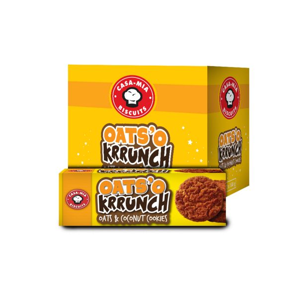 Casa Mia Oats &amp; Coconut Biscuits - 12 x 175g