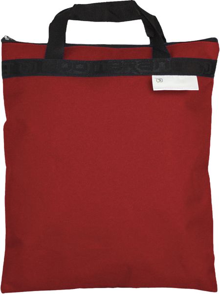 A4 Boomerang Upright Xbag Polyester Book Bag with Handles S-8001 Red