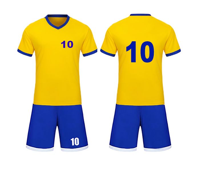 Soccer Kit - 15 Set Blue and Yellow With Printing